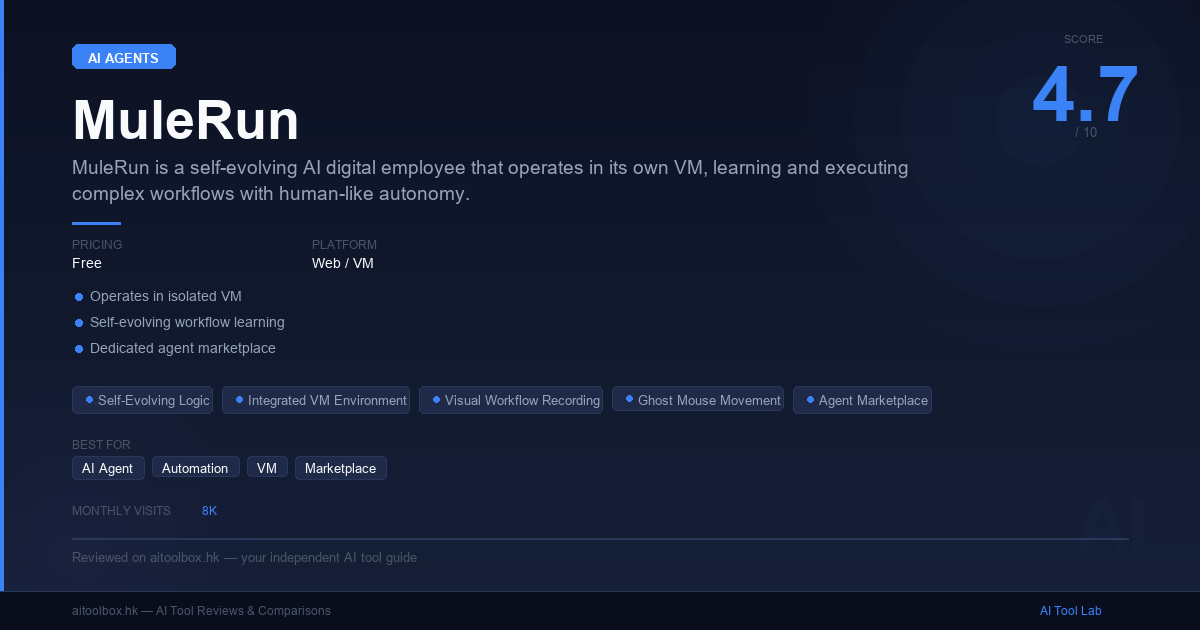 MuleRun Review 2026: Features, Pricing & Alternatives - AI Tool Lab